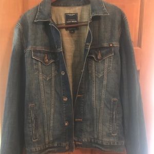 Mens Lucky brand jean denim jacket size M